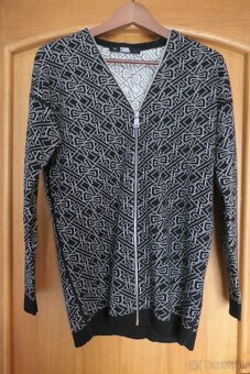 KARL LAGERFELD luxusny obojstranny kardigan M/L - 2