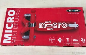 Kolobežka Micro mini Deluxe červena - 2
