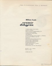 Milan Codr - VESMÍR DOKORÁN, pôvodné slov. 1.vydanie 1976 - 2