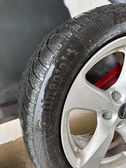 R17 5x112 Borbet + 225/50 zimné continental pneu - 2