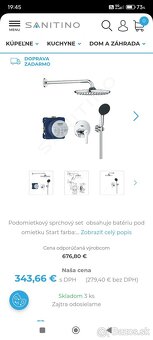 Sprchový set GROHE, úplne nový v krabici - 2