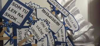 Fotorekvizity modrá - svadba - 2