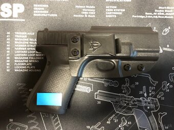 Predám kydexové puzdro pre Glock 19, 19x,23/32, 44/45 - 2