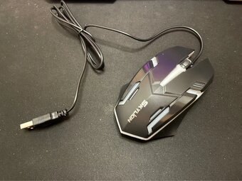 Herná myš SkyLion F1 RGB Čierna - 2