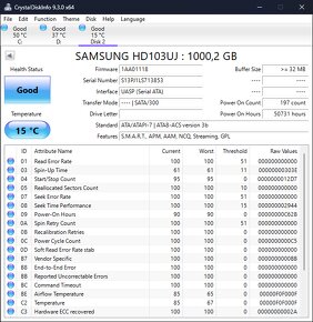 HDD Samsung 1TB model 103UJ - 2