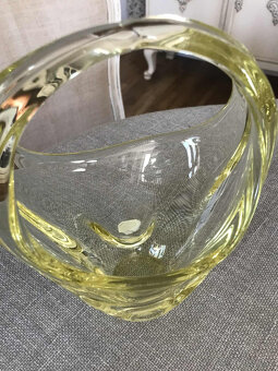 hutne sklo - košik - 2