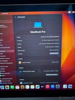 MacBook Pro 13 2017 - výborný stav - 2