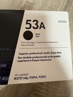 Predám originálny toner HP LaserJet 53A – Q7553A. - 2
