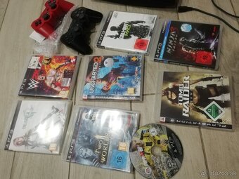 Playstation 3 Slim, ovládače, káble, čítať text - 2