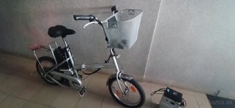 Predám skladací elektricky bicykel 18" kolesa. Nové batérie - 2