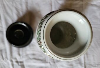 Čínska porcelánová váza s podstavcom - 2