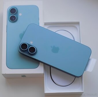 iPhone 16 Teal BATERIE 100% TOP - 2