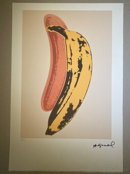 Andy Warhol " Banana" Limitovaná edícia_Certifikát - 2