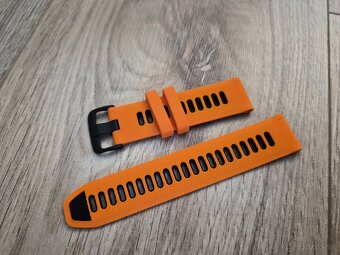 oranžovo čierny remienok 22 mm - 2