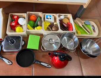 Ikea detska kuchynka na hranie, breza, + prislusenstvo - 2