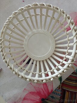 Porcelánový biely košík - 2