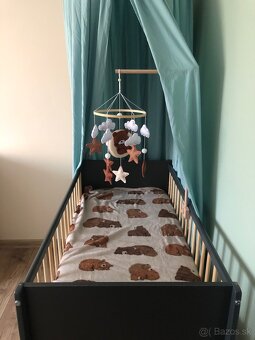 Detska postielka antracit - 2