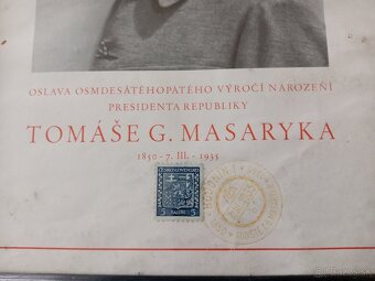 Predám obraz T. G. Masaryka - 2