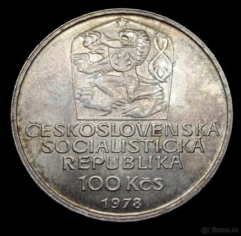 Stříbrná 100 Kčs 1978 Karel IV. - 2