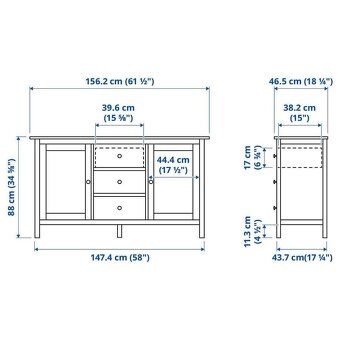 IKEA HEMNES Príborník - 2