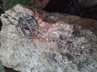 ZLATE SRDIECKO BRILIANTY ZLATY PRSTEN-14K BIELE ZLATO - 2