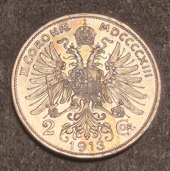 2 Koruna 1913 b.z František Jozef I. - 2