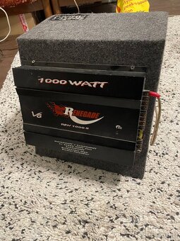 Subwoofer 1000W JBL + zosilňovač renegade ren1000s - 2