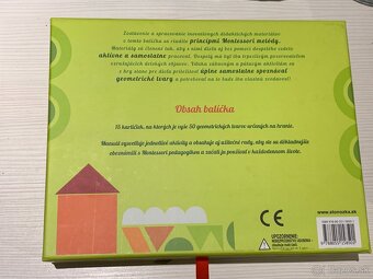 Montessori Moje prvé kartičky Tvary - 2