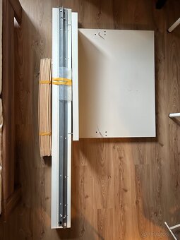 Postel MALM Ikea,farba biela/Leirsund, 90x200 cm - 2