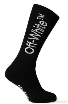 Ponožky Off-white, one-size, čierno-biela - 2