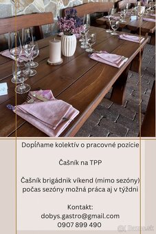 Čašník TPP - Čašník brigádnik - 2