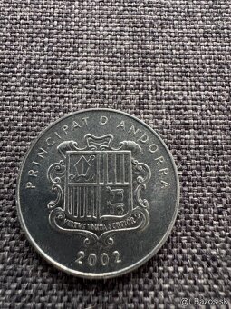 1 Centim Primcipat D’Andorra 2002 1 ks & Carlemany 2002 1 ks - 2