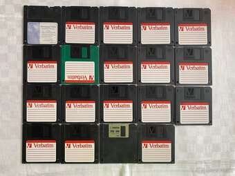 3,5” diskety / floppy disky HD 1,44 MB – 19 ks (retro) - 2