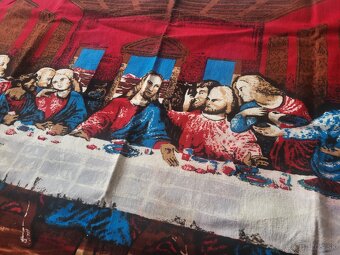Nástenný gobelin s motívom poslednej večere a Ježiša - 2