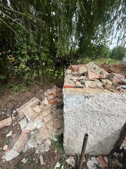 Drevo konare tehly stavebna sut - 2