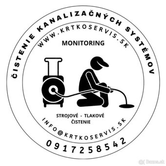 Krtkovanie, čistenie kanalizácie, upchaté potrubie, krtko - 2