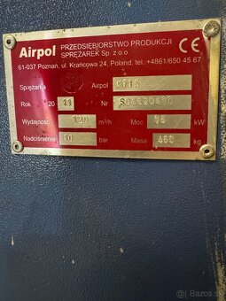Predám skrutkový kompresor Airpol KT15 - 2