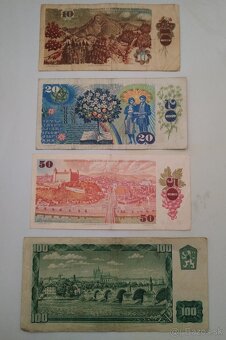 Sada československých bankovek - 2