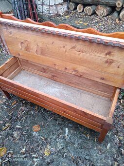 Predàm drevené stoly, lavičky, stoličky, poličky - 2