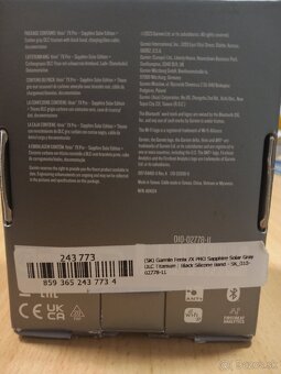 Hodinky Garmin Fenix 7X Pro Sapphire Solar Gray DLC Tit - 2