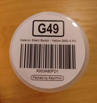 Gateron Silent switch set (spínače) - Yellow - 2