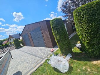 Plechová garáž 9x6m - 2