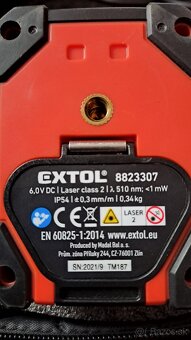 Krížový laser Extol Premium + magnetický držiak - 2