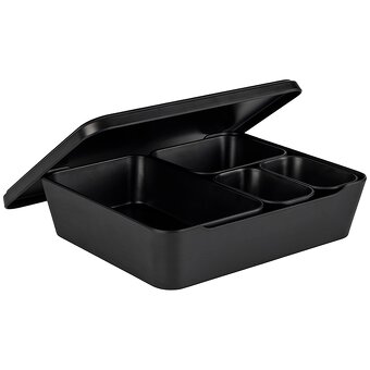 SERVÍROVACÍ BOX ČIERNY 7ks - 2