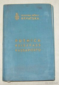Predam Chorvatsky diplomatický pas z 2 ww - 2