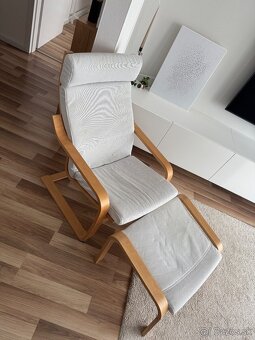 IKEA kreslo v béžovo-sivej farbe - 2