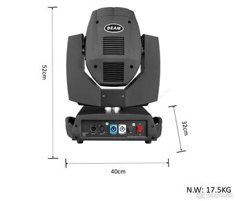 Profesionálne Otočné Hlavy BEAM 230 7R LED – Nové Svetlá - 2