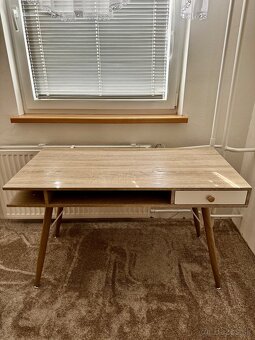Štýlový písací stôl – ako nový, pre školáka aj homeoffice - 2