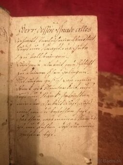 Stará vzacna nemecká kniha 1788 aj rukopis - 2
