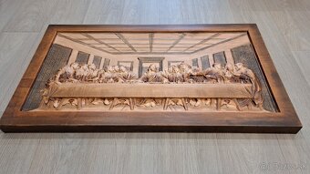 Predám obraz posledná večera vzor ako v ráme 120x60 cm - 2